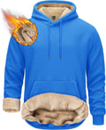 TACVASEN Men's Sherpa Lined Hoodie - Warm Winter Pullover Clothing