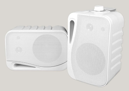 Rockville 4 Outdoor Home Theater Speakers White