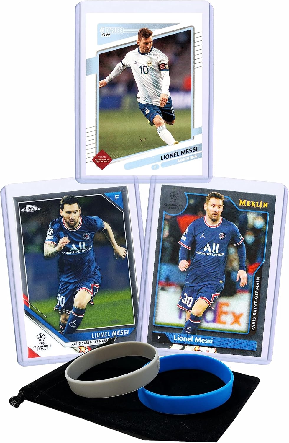 Lionel Messi Assorted Soccer Cards & Sticker Cards Gift Pack