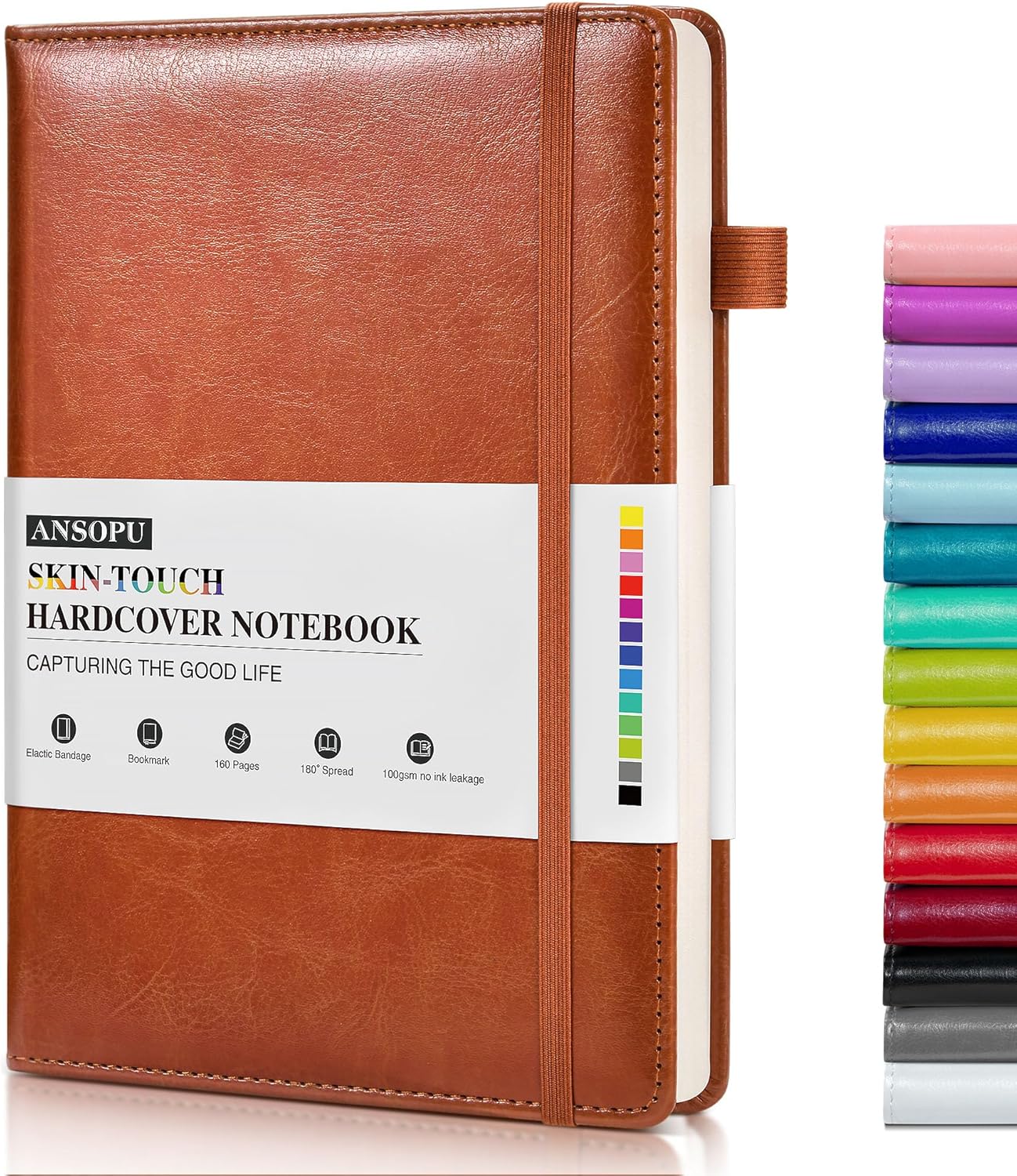 Premium Leather Journal - Thick 100 GSM Paper - 160 Pages - A5 Size