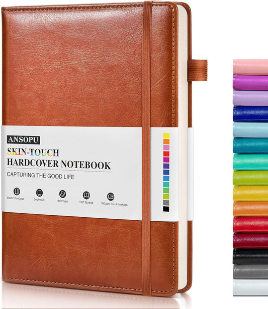 Premium Leather Journal - Thick 100 GSM Paper - 160 Pages - A5 Size