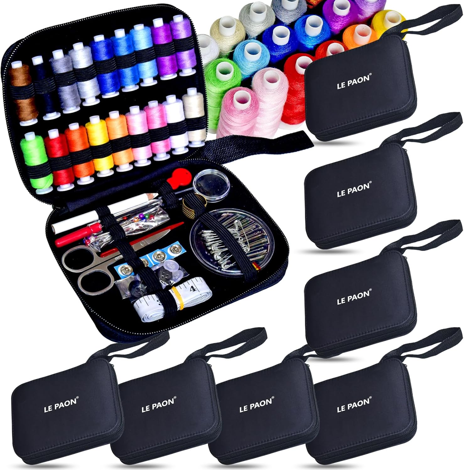Portable Sewing Kit with Case for Home and Travel Use