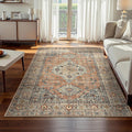 Lahome Oriental Washable Rugs 5x7 - Ultra-Soft, Machine Washable
