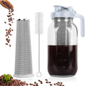 Cold Brew Coffee Maker with Stainless Filter - Airtight 64 oz Pitcher - QHH