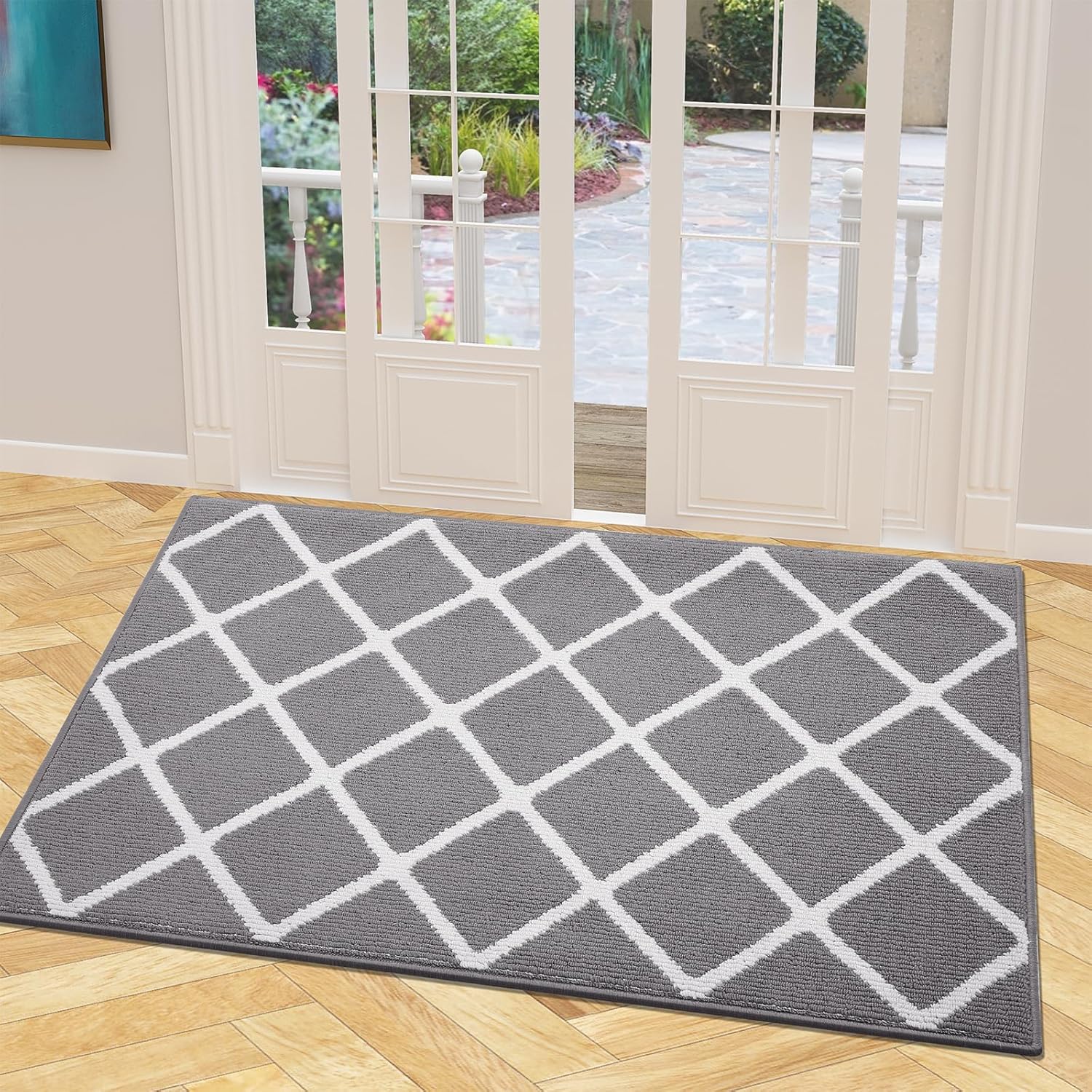 Finchitty Indoor Door Mat: Absorbent, Non-Slip, Low-Profile Design