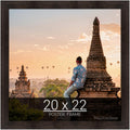 wallsthatspeak 20x22 Espresso Brown Picture Frame - Clean Display