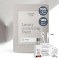 GroundLuxe Organic Fitted Grounding Sheet for Full Bed - Softer