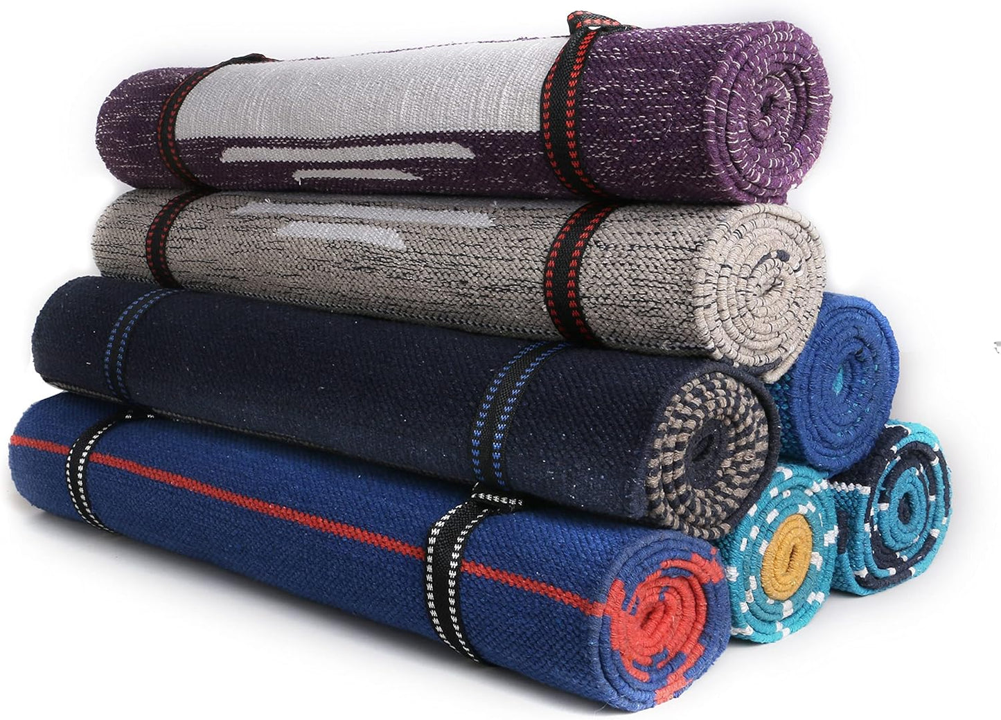 Hand-Woven Eco-Friendly Yoga Mat - Supreme Quality, Easy Carry - 24 x 72