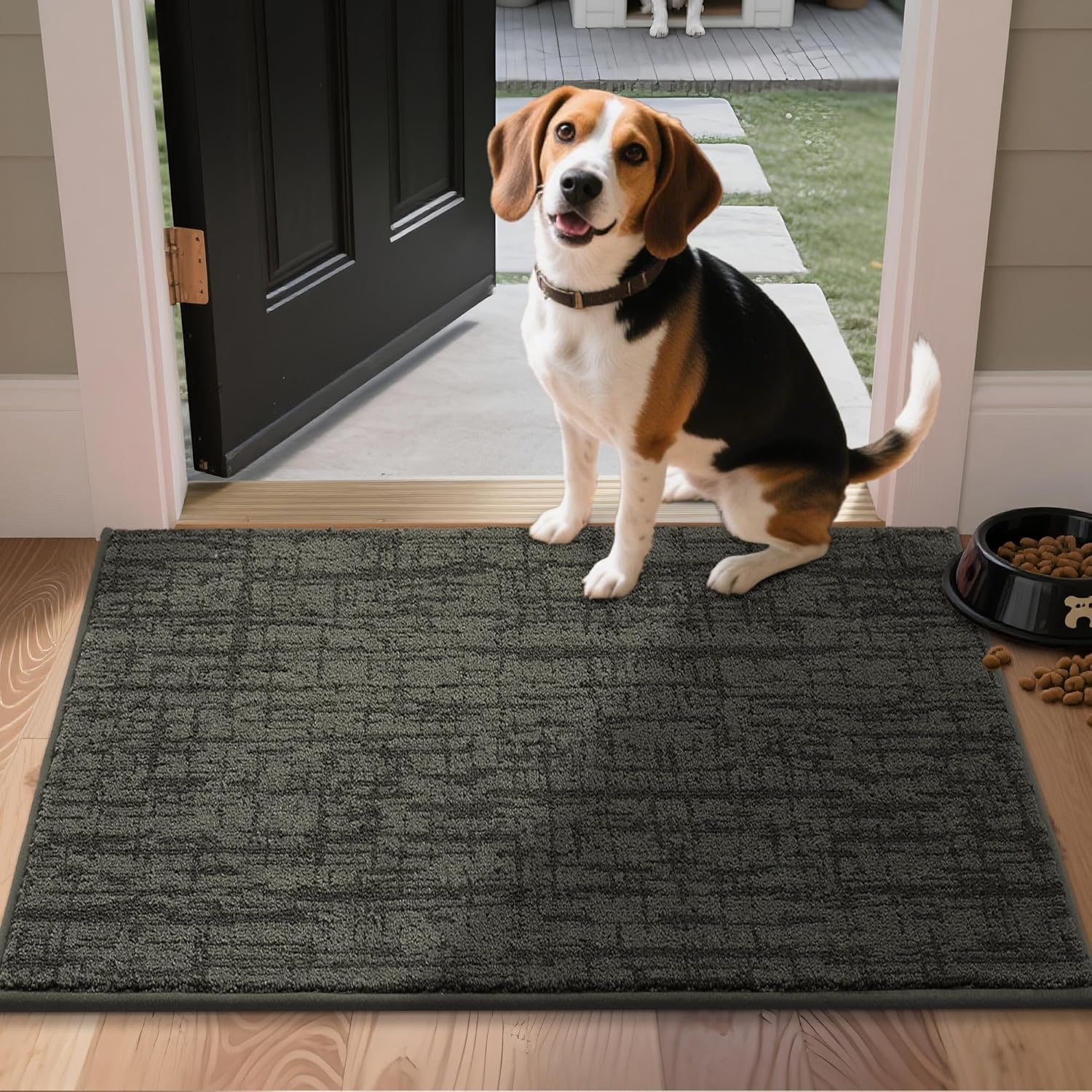 COSY HOMEER Dirt Trapper Entryway Rug 24x36 Non Slip Mat