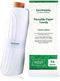 Reusable Paper Towels Value Pack of 24 - Soft, Washable, Highly