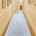 Beige Oushak Rug - Modern Vintage Floral Accent Area Rug