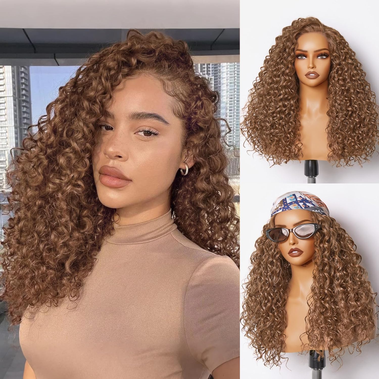 GORGIUS Glueless Water Wave Lace Front Wig for Effortless Style