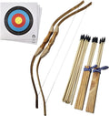 Wooden Bow and Arrow Set 2-Pack - Durable Kids Archery Play