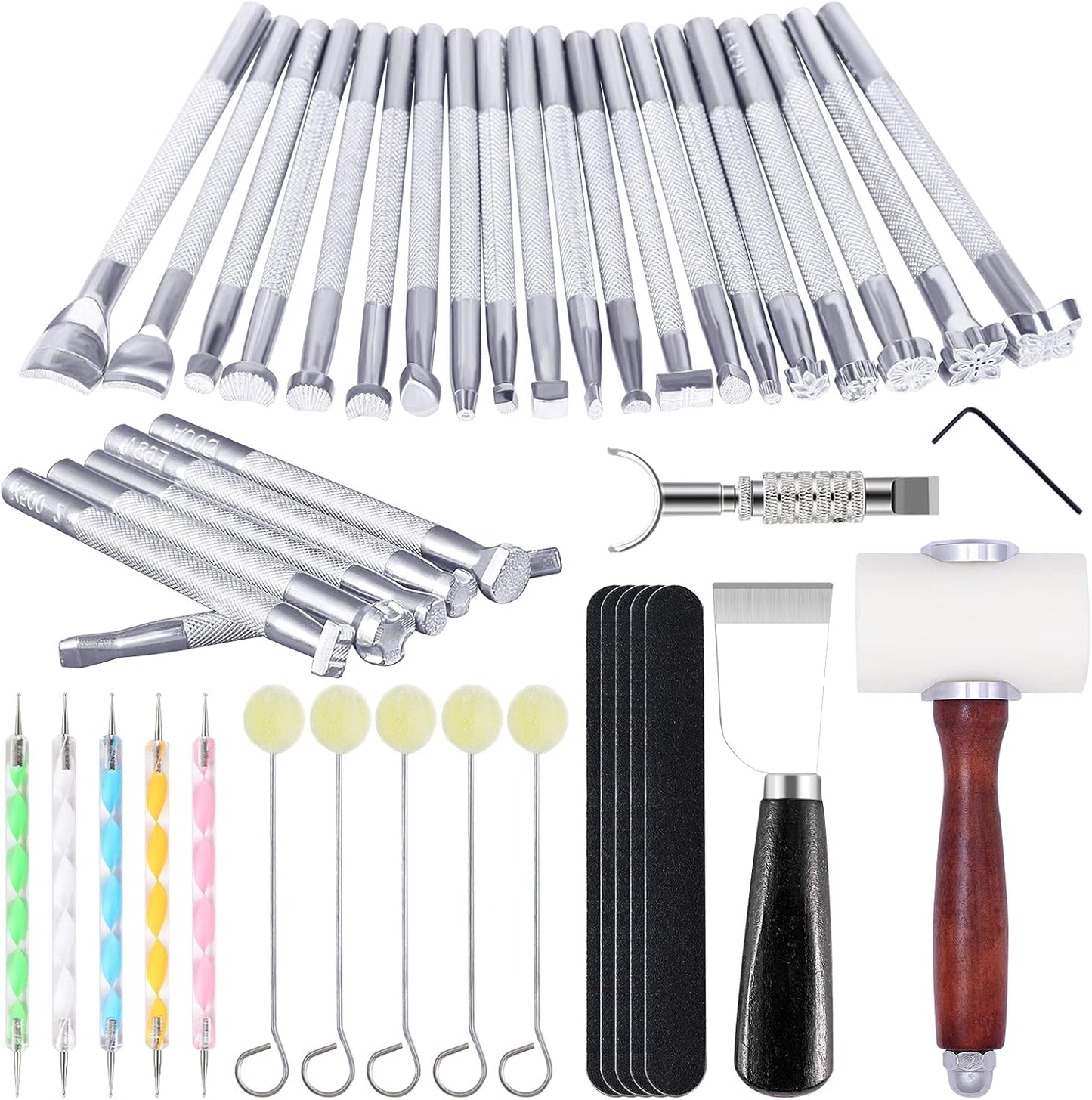 Leather Stamping Tools Set for Creative Leather Crafting