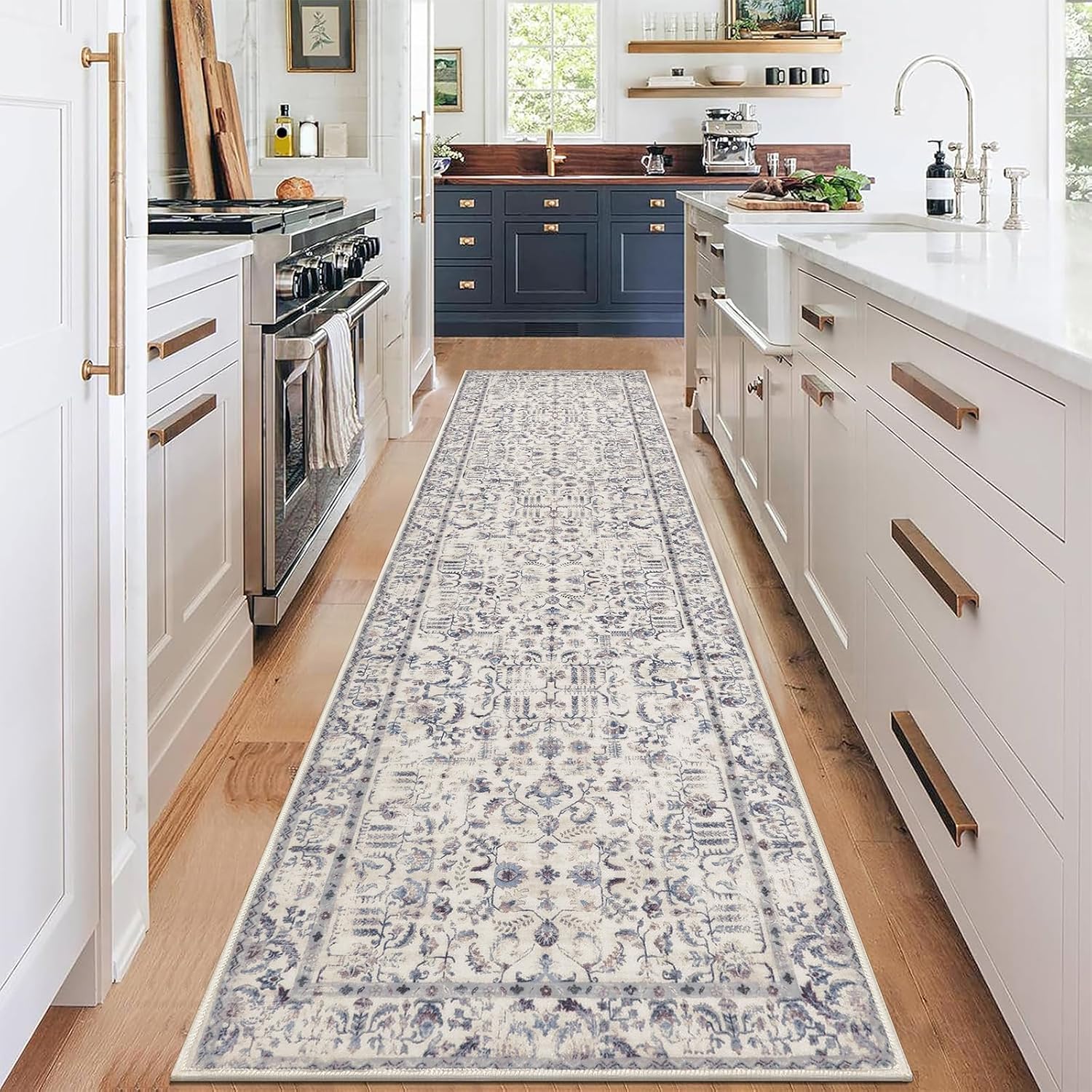 U'Artlines Runner Rug for Hallways 2ftx8ft Non Slip Washable Mat