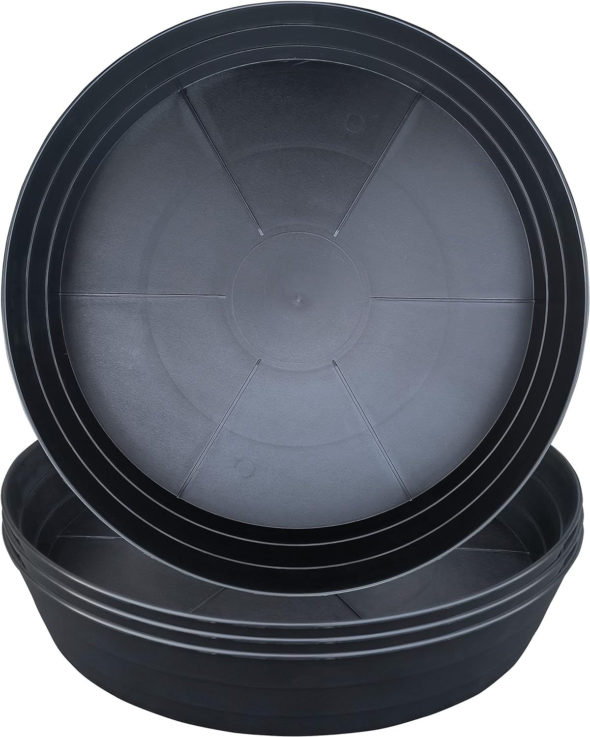 Extra Large 18 Inch Plant Saucer 4 Pack for Indoor Outdoor Use