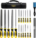 19PCS Metal & Rasp File Set with Tool Bag - Durable, Versatile Filing