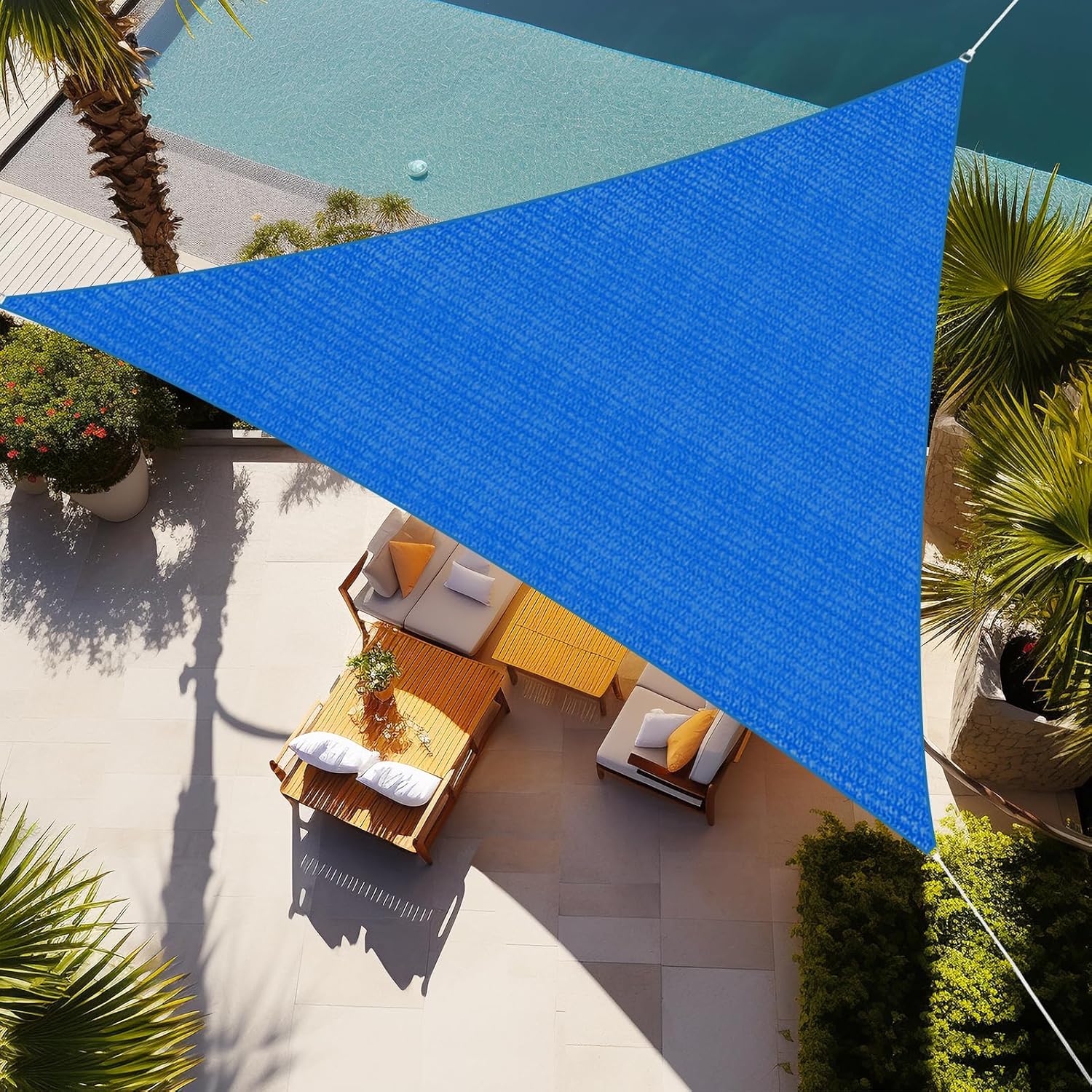 Shade&Beyond Triangle Sun Shade Sail 16ft for Outdoor Spaces