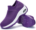 Women's Walking Shoes Sock Sneakers - Breathable Slip On Comfort