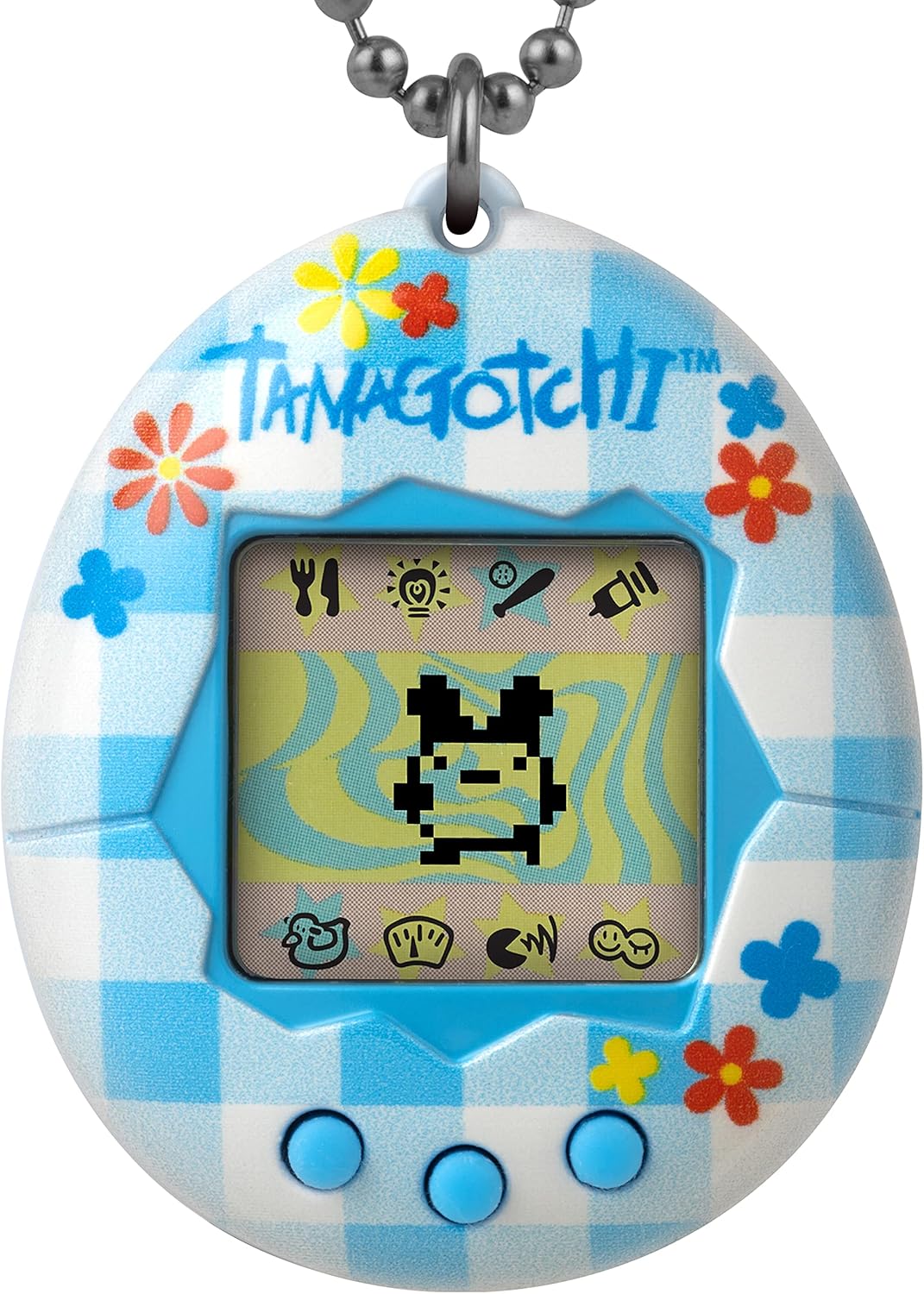 Tamagotchi Original Digital Pet - Flower Gingham Design