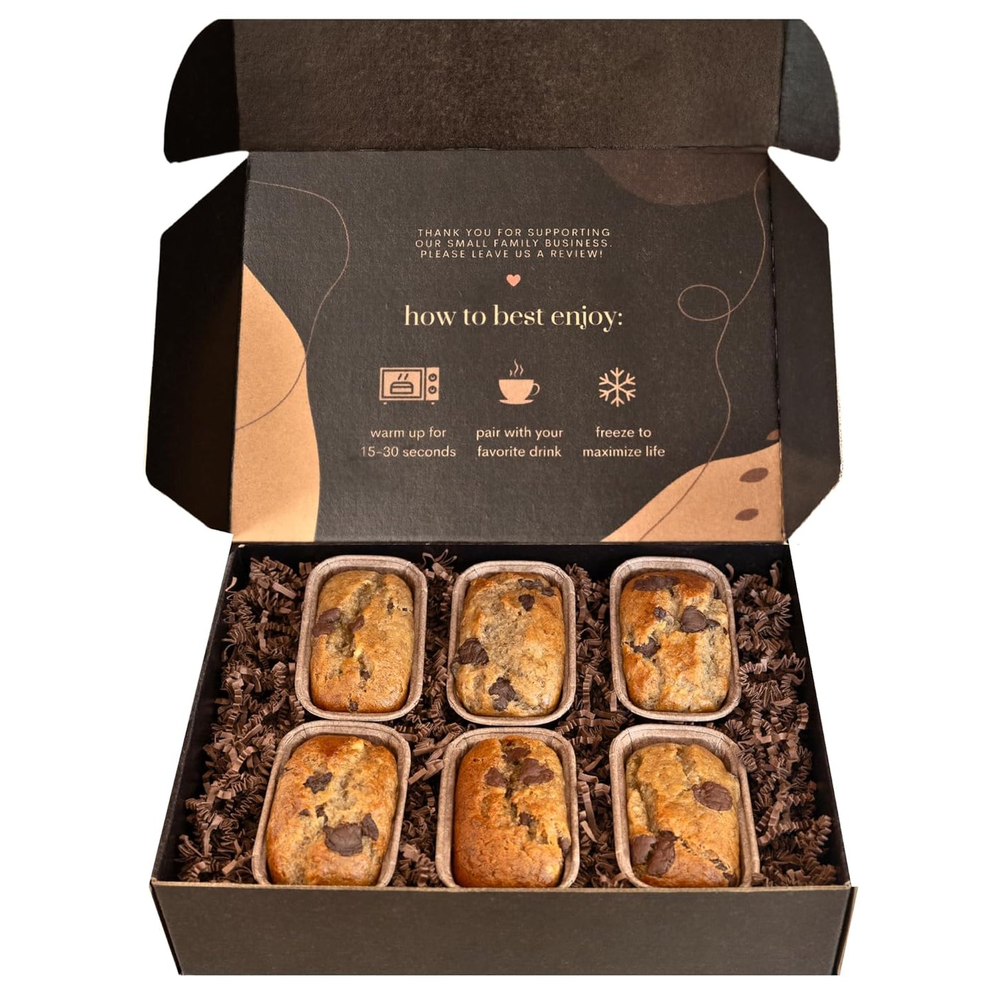 Gourmet Banana Bread Gift Box with Belgian Chocolate Chips