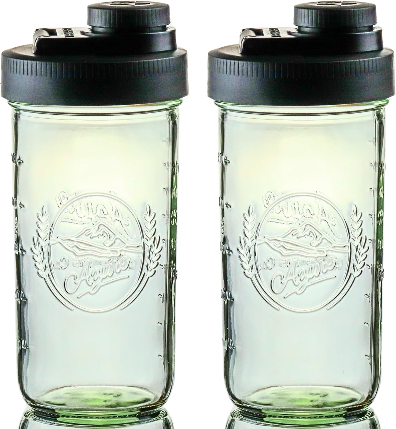 Brewing America Mason Jar Drinking Cup with Vibrant Lid