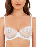 Wingslove Lace Balconette Bra - Sheer Embroidered Lift