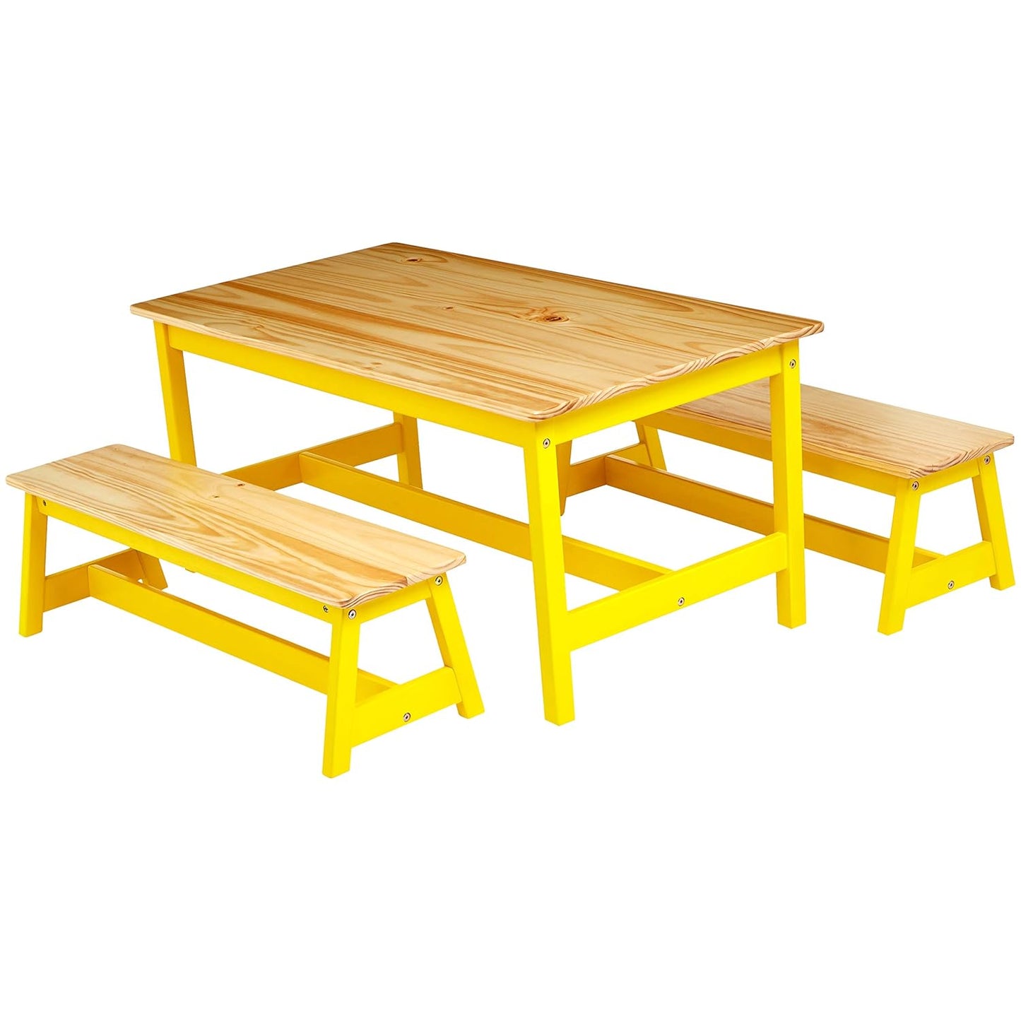 Indoor Kids Table and Bench Set for Art and Learning Activities