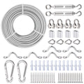 3/16ft Wire Rope Kit 100 ft PVC Coated Steel Cable - Complete