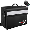 Fireproof Document Bag Large 17x12.5x7.2 - Portable File Organizer