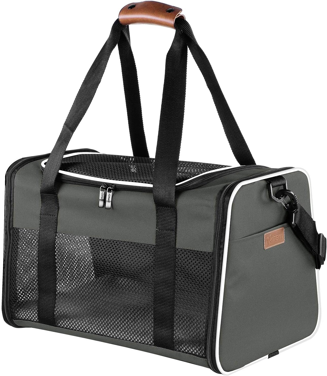 Portable Foldable Cat Carrier for Travel - Airline Approved Pet Bag