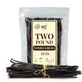 Bulk Vanilla Beans Grade A+ 2 lb Whole Vanilla Beans - Fresh 2025 Crop