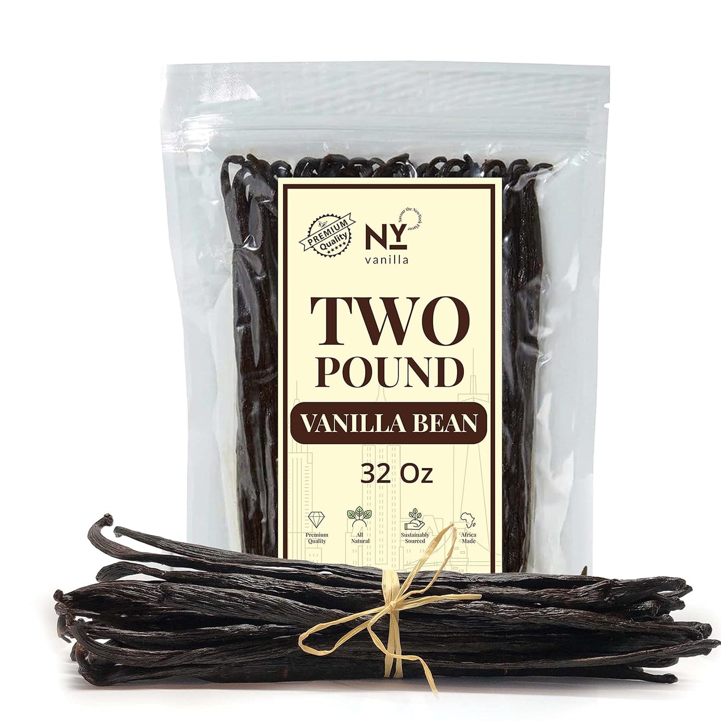 Bulk Vanilla Beans Grade A+ for Extract, Baking, and Desserts