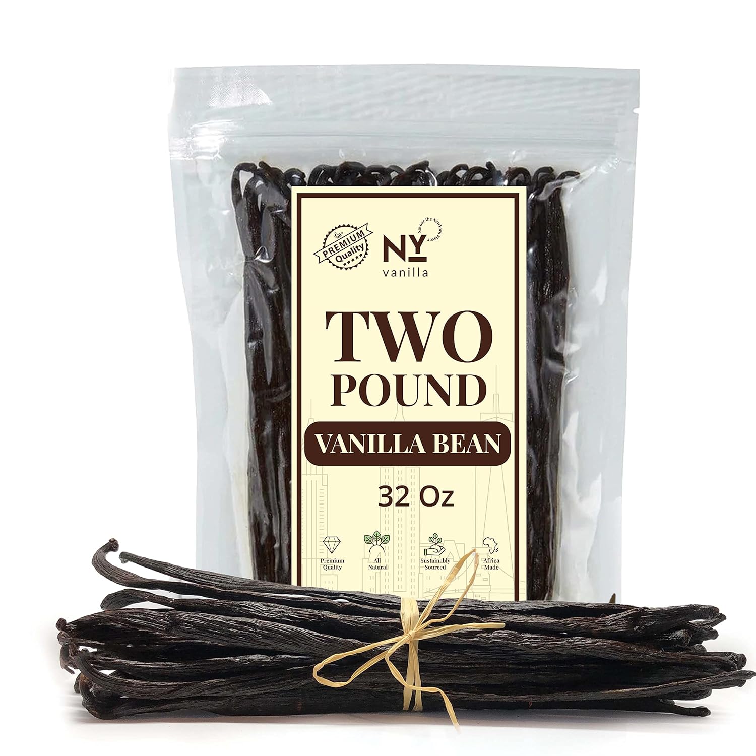 Bulk Vanilla Beans Grade A+ for Extract, Baking, and Desserts