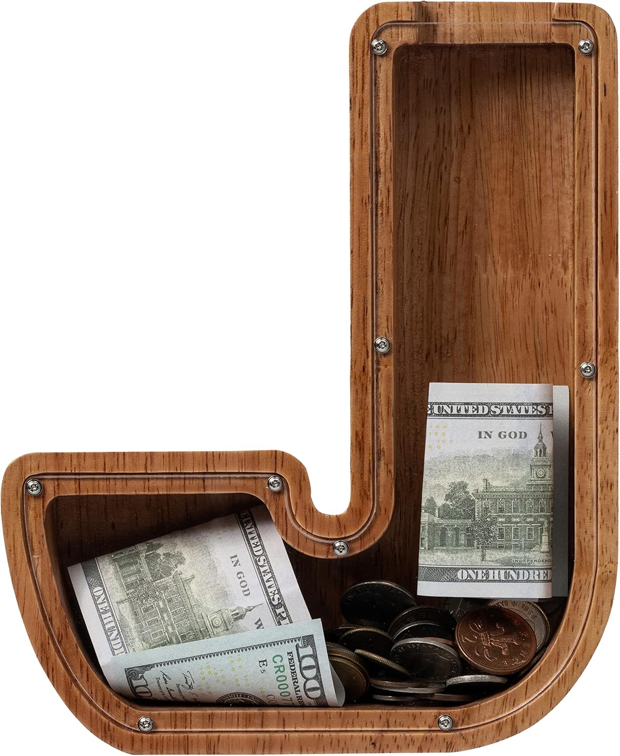 Ladenk 12 Inch Extra Large Wooden Kids Letter Piggy Bank Review