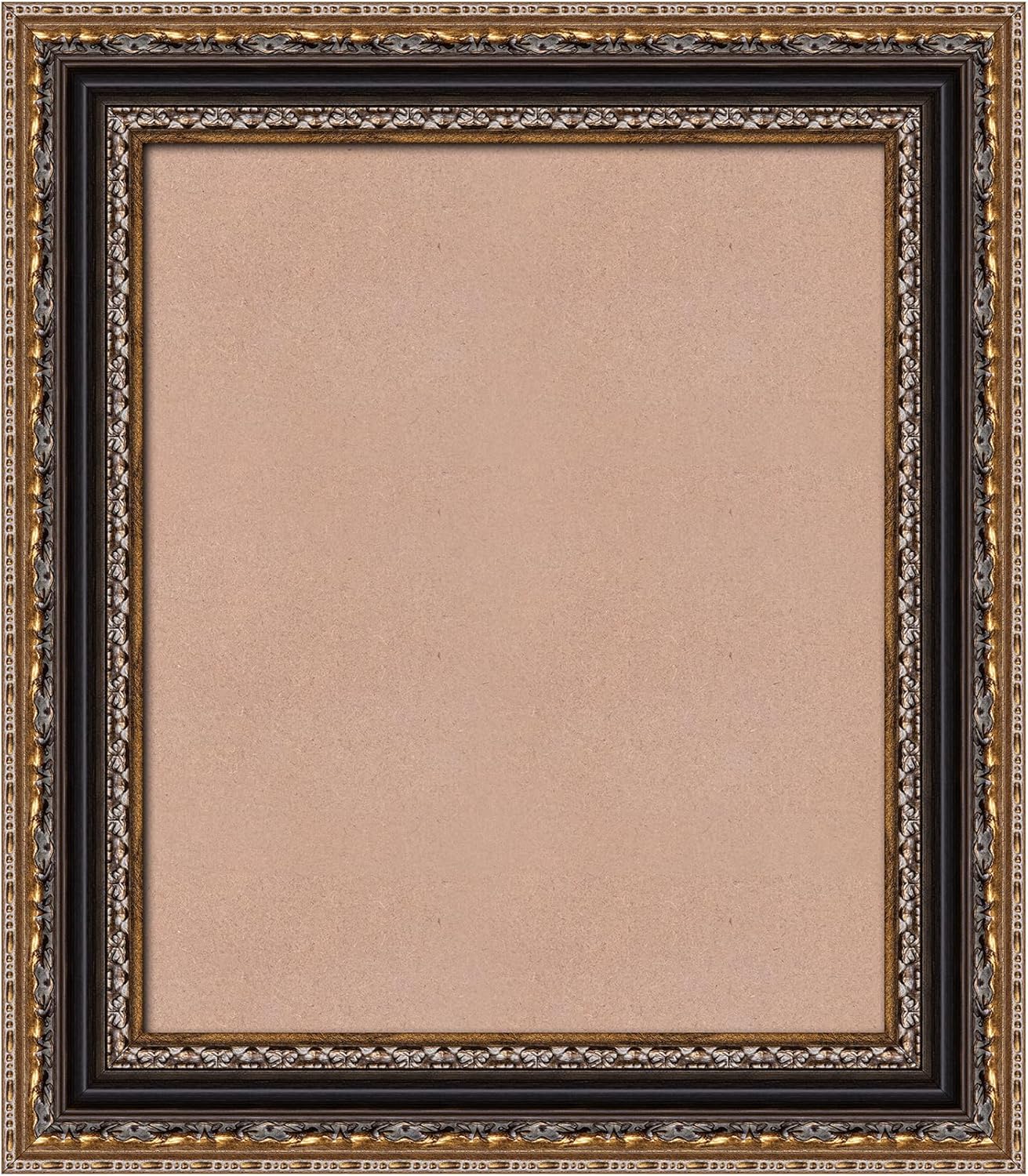 ArtXO Black and Brown 20x24in Vintage Wooden Picture Frame