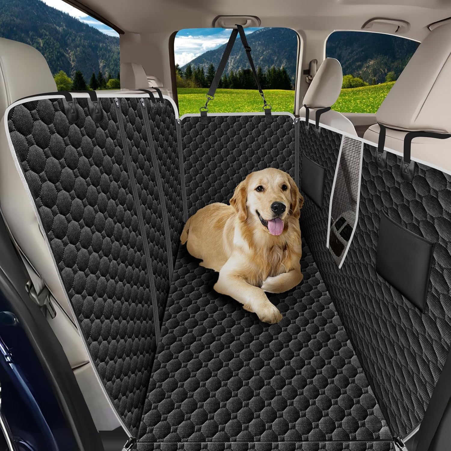 Mancro Truck Back Seat Pet Cover for Dogs - XXL Hammock