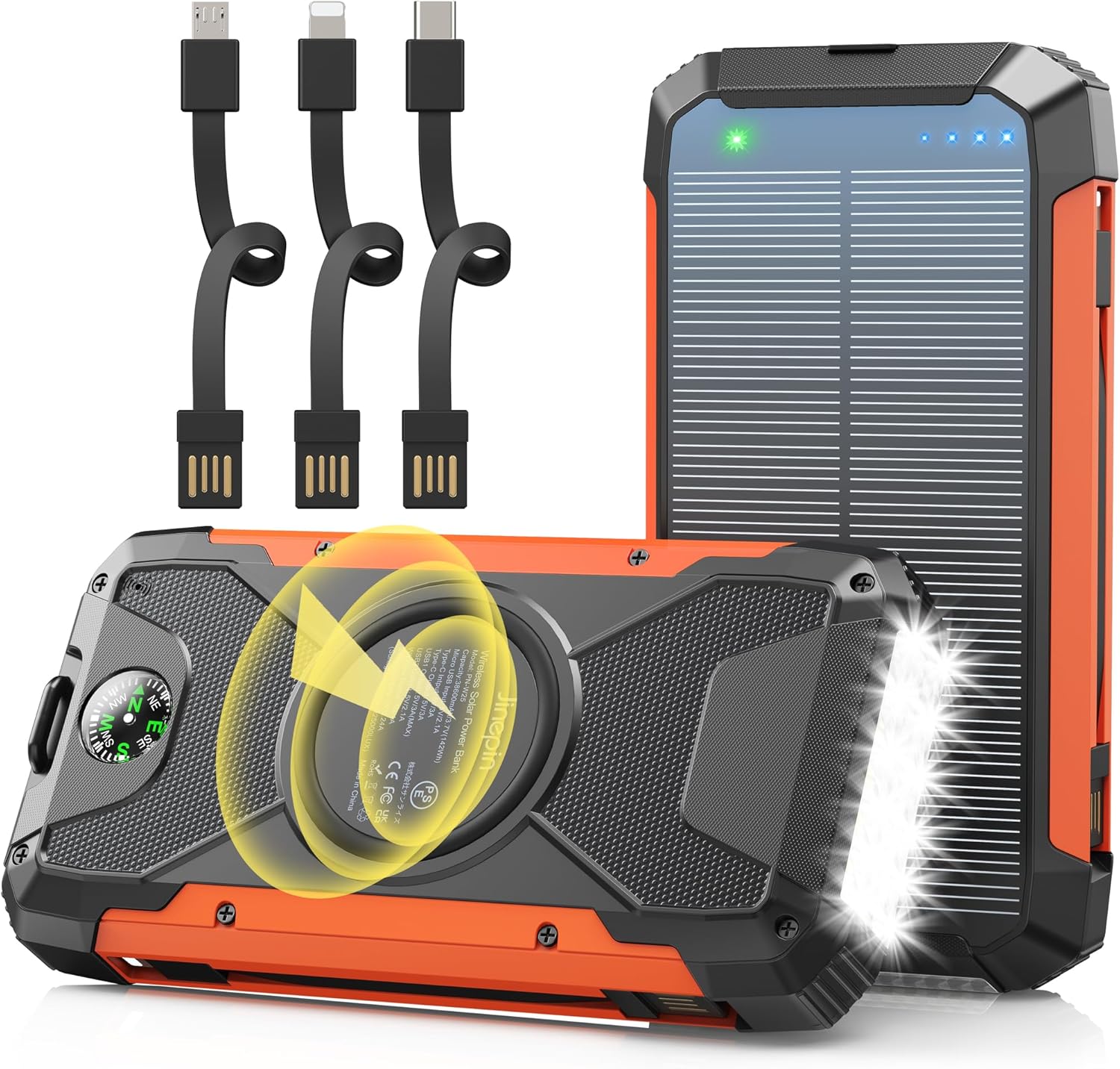Stay Charged Anywhere: Jinepin Solar Power Bank