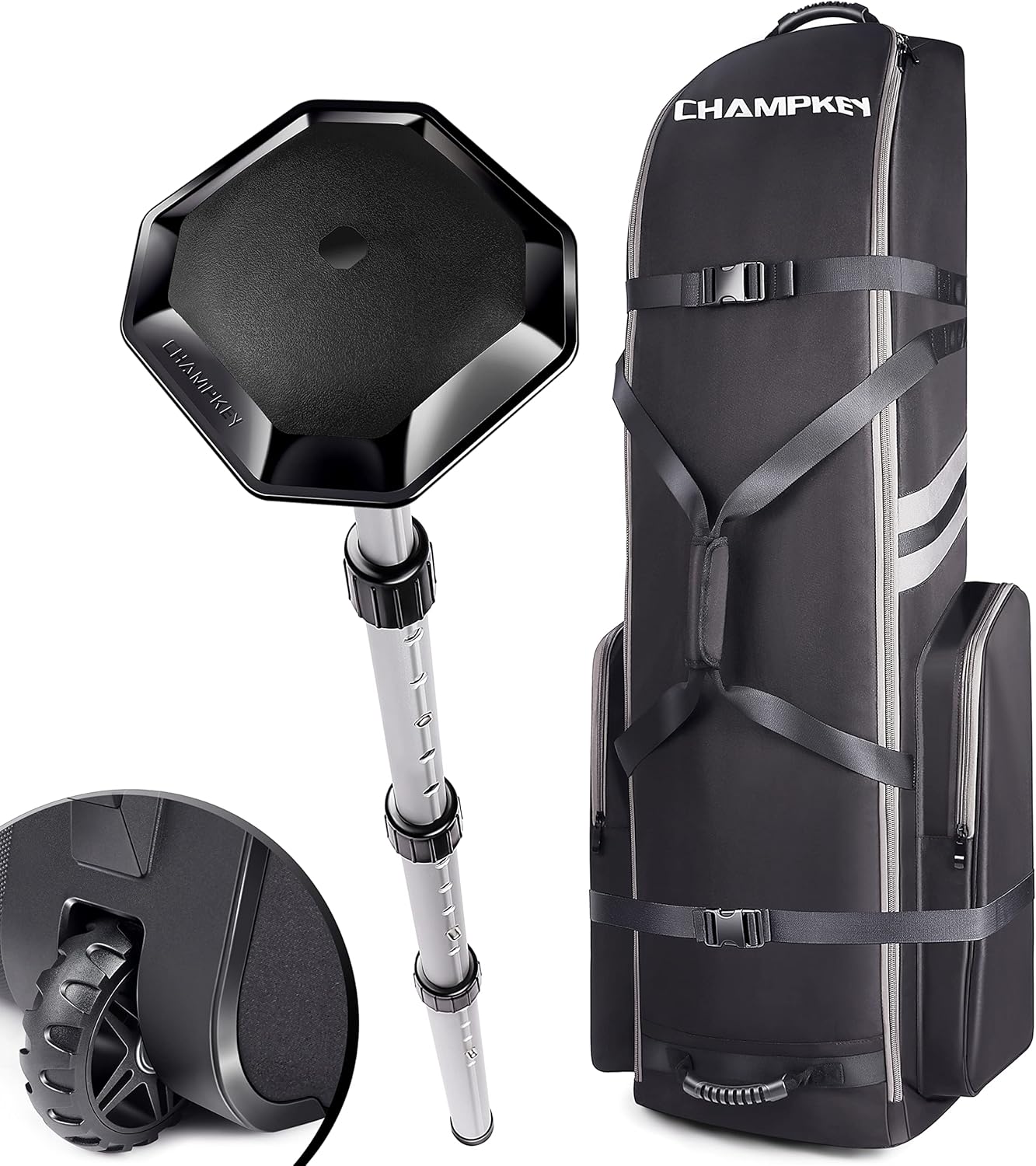 CHAMPKEY Soft-Padded Golf Travel Bag - Ultimate Protection!