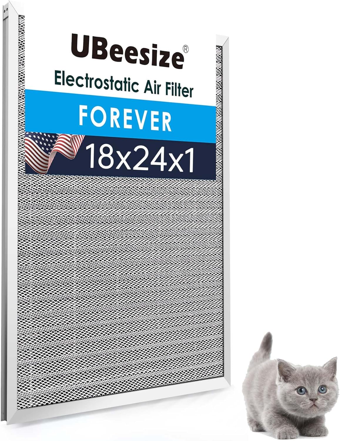 UBeesize Reusable Electrostatic Air Filter for HVAC Systems