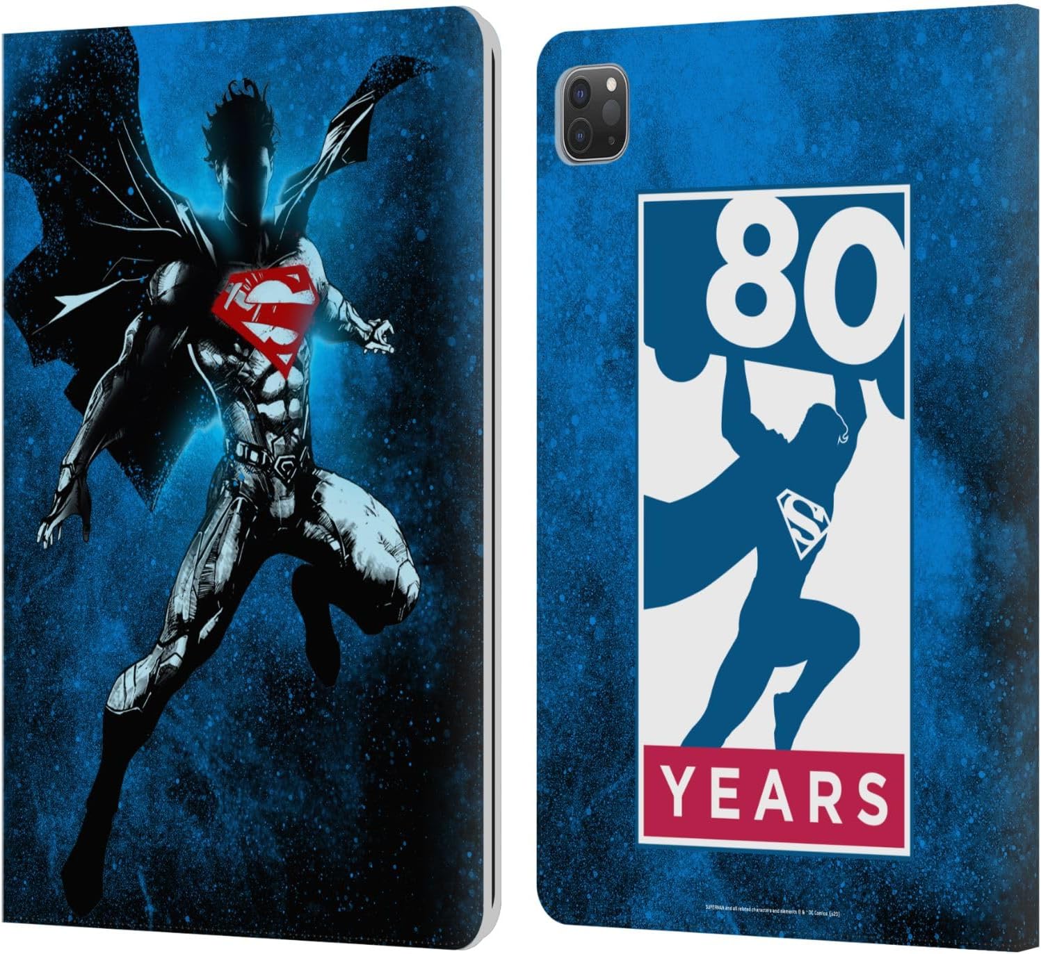 Superman DC Comics Splatter Leather Wallet Case for iPad Pro