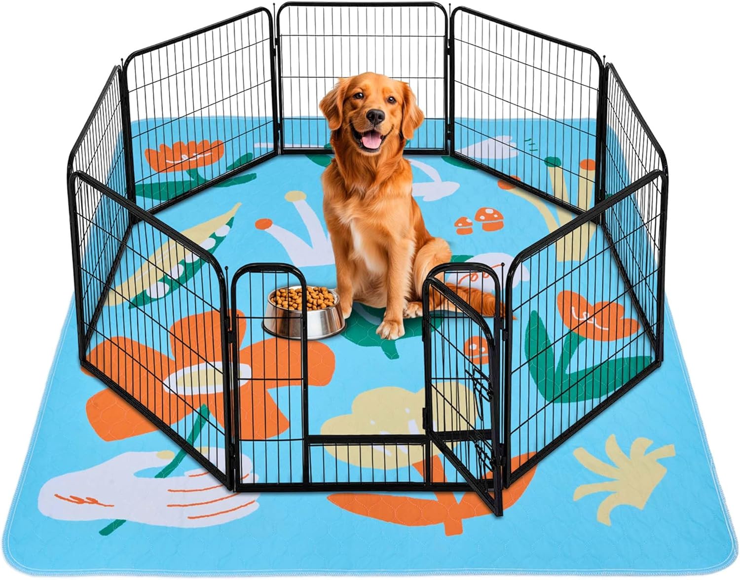 BurgeonNest Washable Pee Pads for Dogs - Super Absorbent & Leakproof