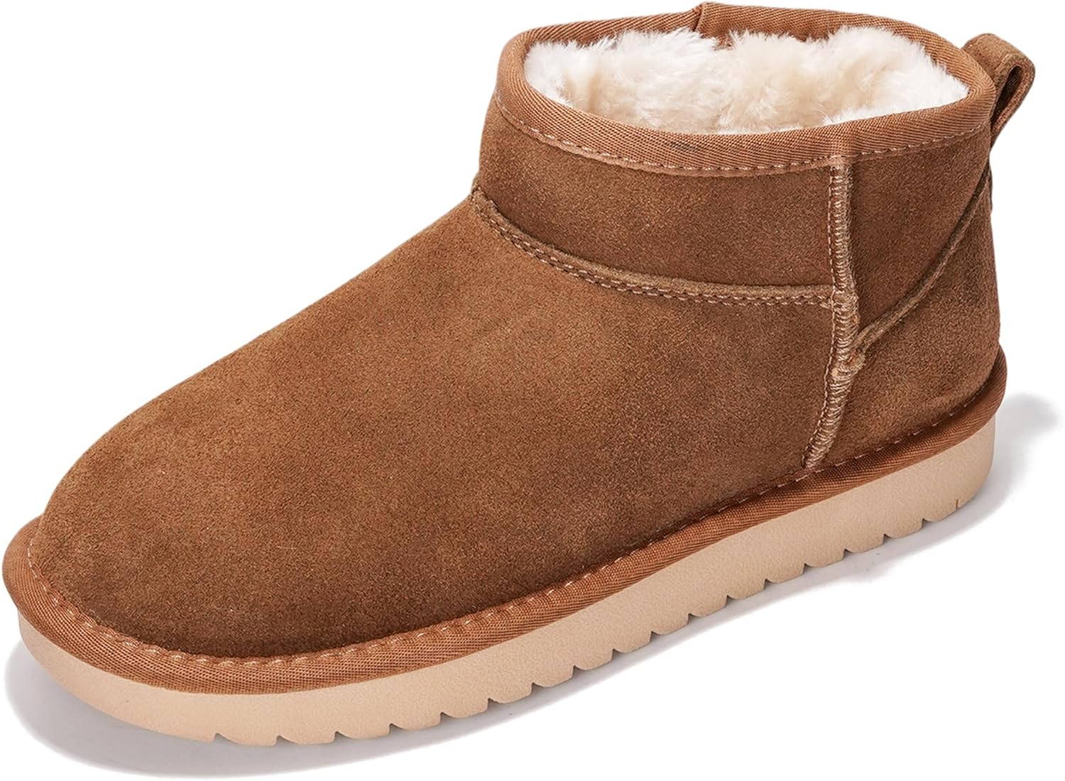 Project Cloud Genuine Leather Ankle Boots for Women - Stylish & Warm
