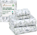 RUVANTI 100% Organic Cotton Percale Sheets King Size - Crisp Comfort
