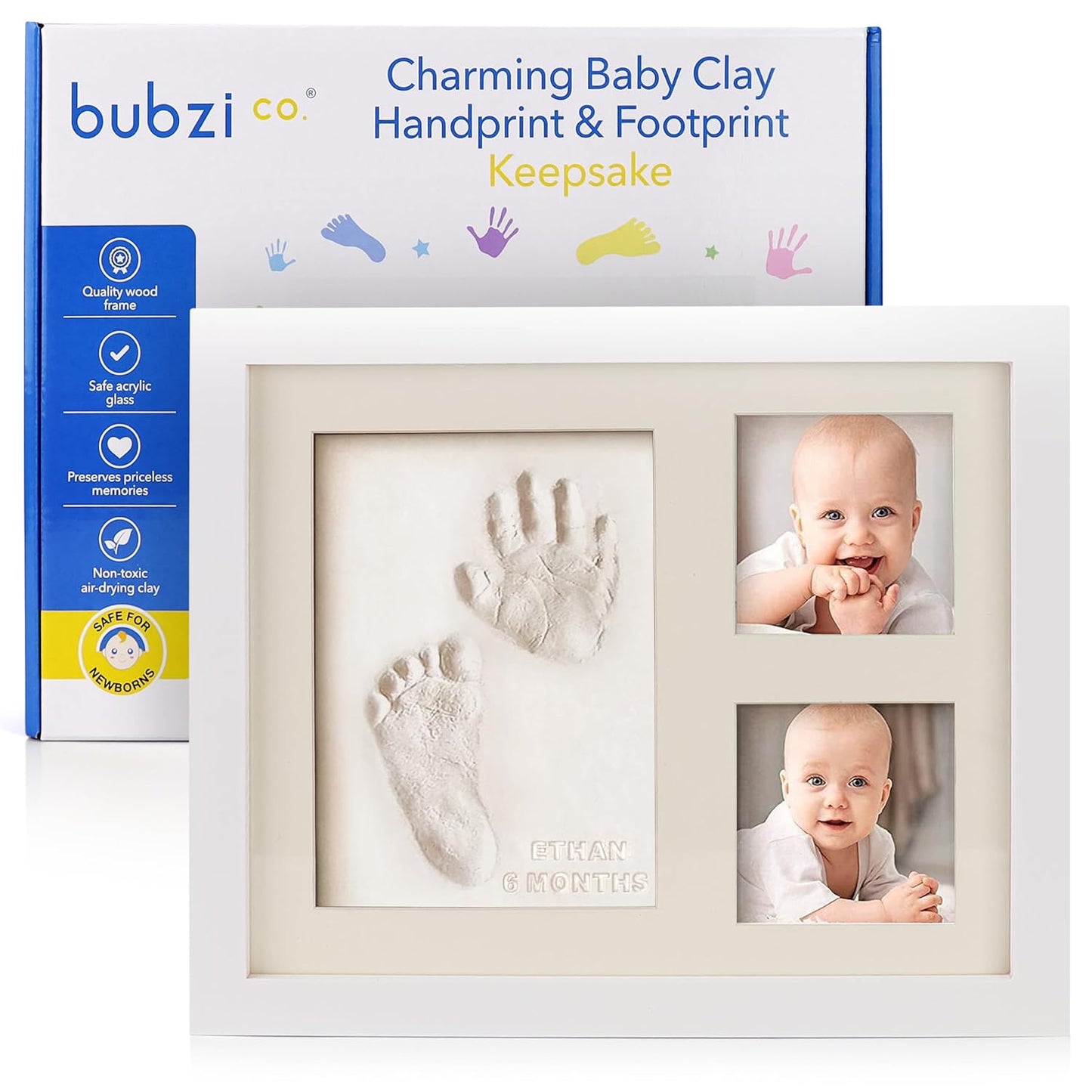 Bubzi Co Baby Footprint Keepsake - New Mom Essential