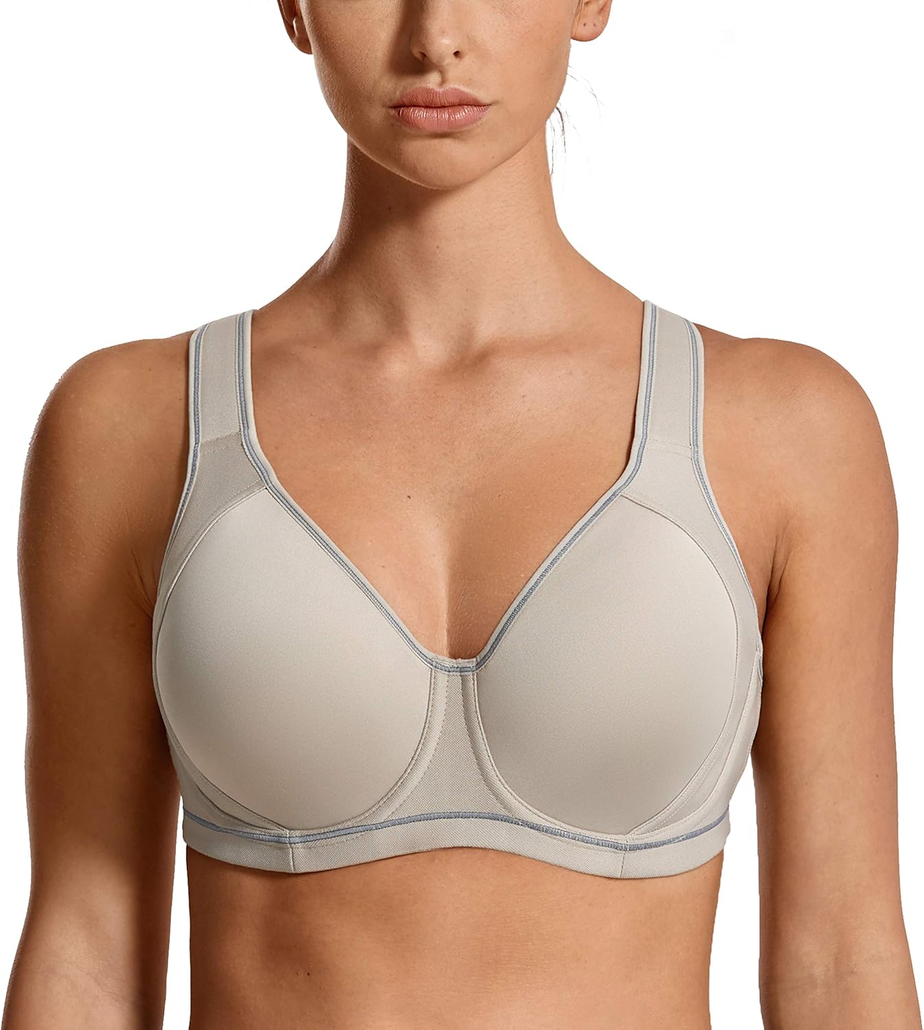 SYROKAN High Impact Sports Bras for Women with Underwire Support