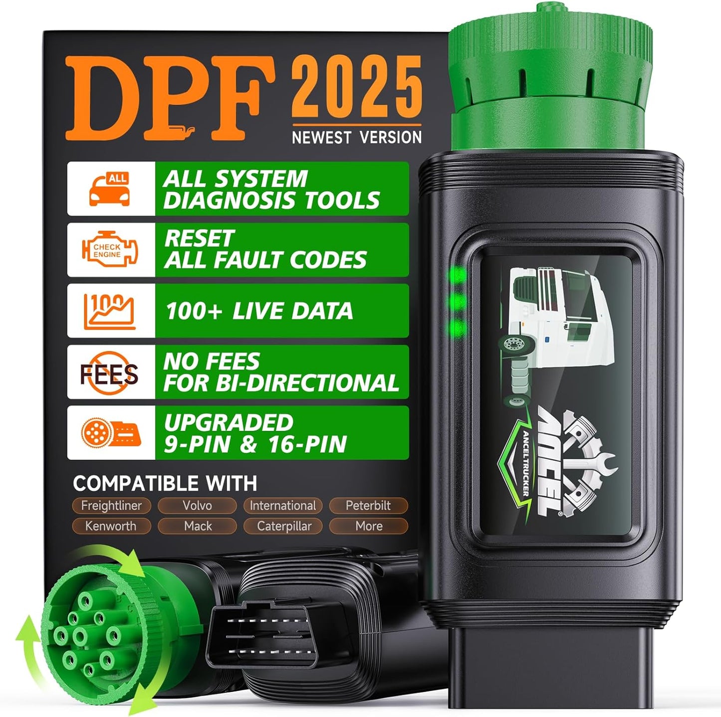 ANCEL HD100 Heavy Duty Truck Scanner for Diesel Diagnostics