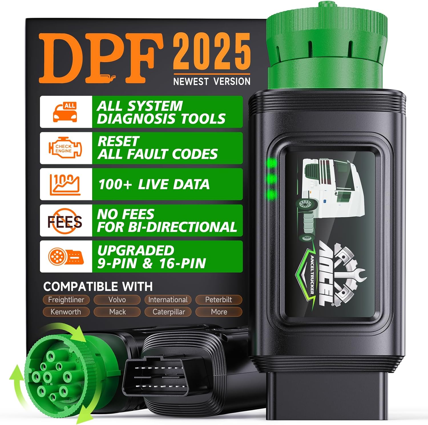 ANCEL HD100 Heavy Duty Truck Scanner for Diesel Diagnostics