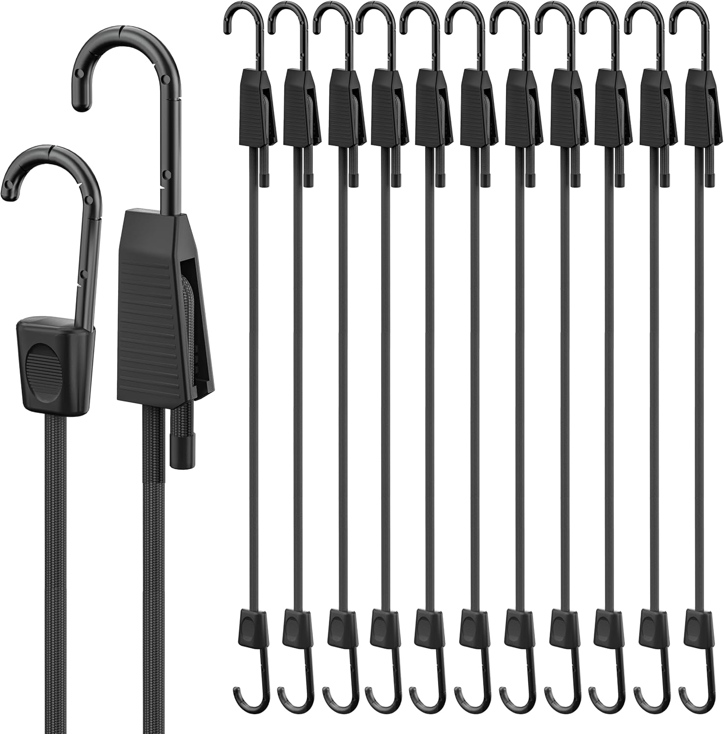 Adjustable Heavy Duty Elastic Bungee Cords for Outdoor Use