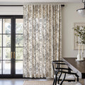 Elegant Floral Linen Curtains for Living Room and Patio Doors